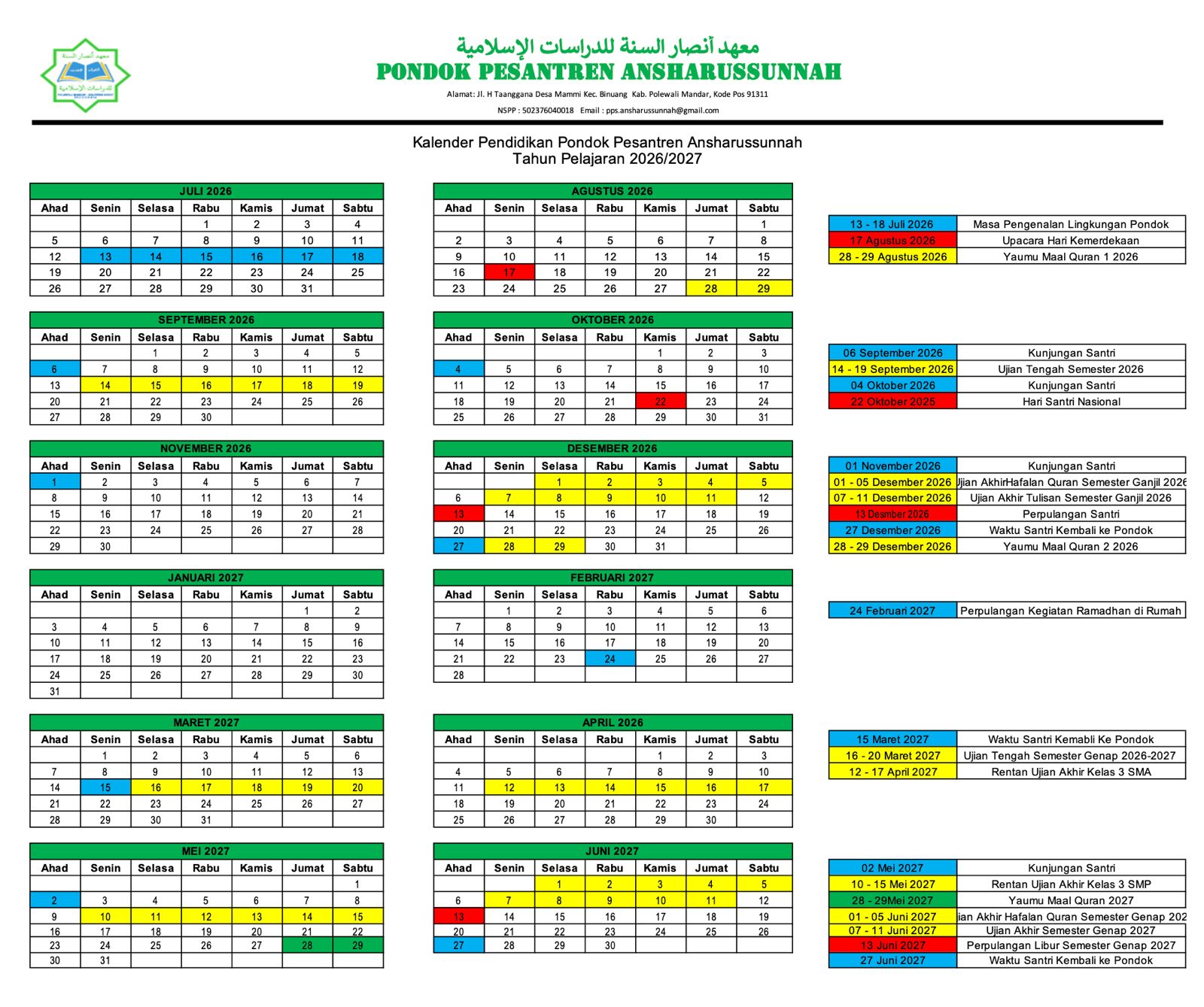 Kalender Pendidikan